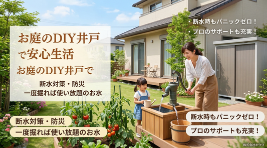 【防災・断水対策】庭に井戸でパニックゼロ！